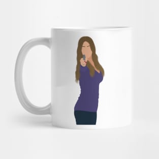 Modern Family Gloria Holding a Gun Meme Polygon Fan Art Mug